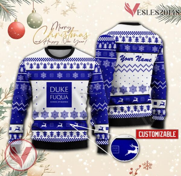The Fuqua School of Business Custom Ugly Christmas Sweater, Unique Gift For Fans - Vesles2014s