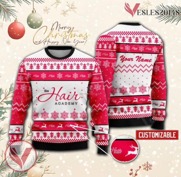 The Hair Academy Custom Ugly Christmas Sweater, Unique Gift For Fans - Vesles2014s
