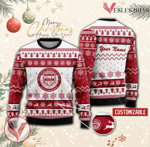 The National Graduate School Custom Ugly Christmas Sweater, Unique Gift For Fans - Vesles2014s