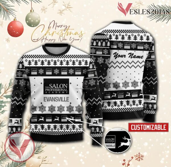 The Salon Professional Academy-Evansville Custom Ugly Christmas Sweater, Unique Gift For Fans - Vesles2014s