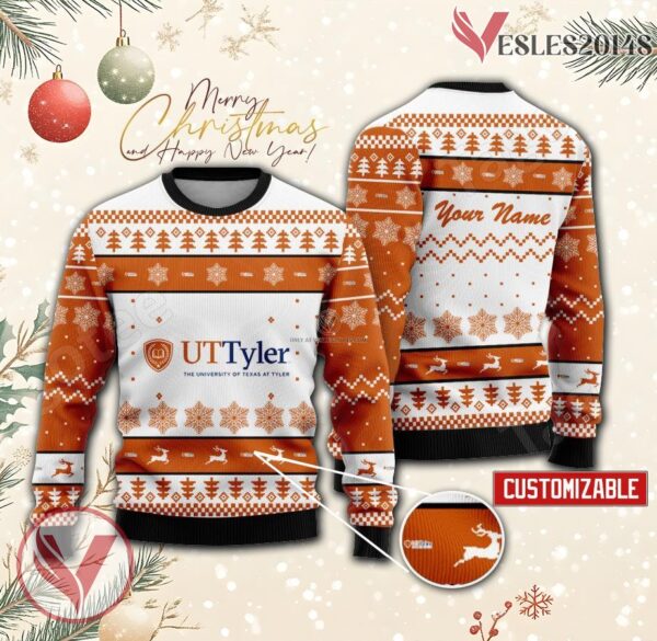 The University of Texas at Tyler Custom Ugly Christmas Sweater, Unique Gift For Fans - Vesles2014s