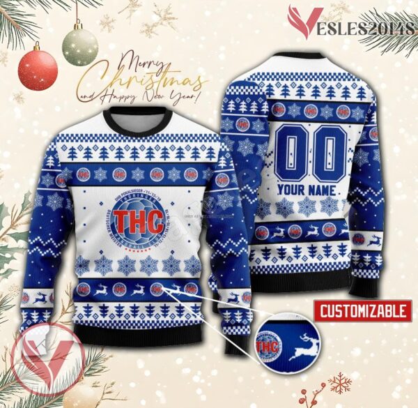 Thüringer HC Handball Custom Ugly Christmas Sweater, Unique Gift For Fans - Vesles2014s