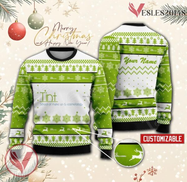 Tint School of Makeup & Cosmetology-Seattle Custom Ugly Christmas Sweater, Unique Gift For Fans - Vesles2014s
