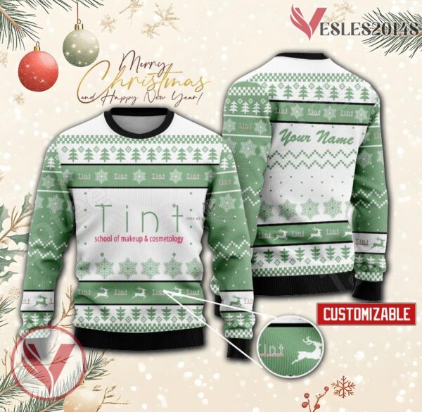 Tint School of Makeup and Cosmetology-Dallas Custom Ugly Christmas Sweater, Unique Gift For Fans - Vesles2014s