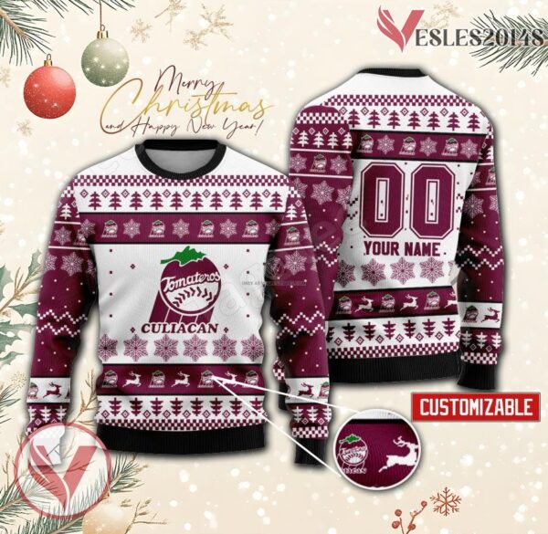 Tomateros de Culiacan Baseball Custom Ugly Christmas Sweater, Unique Gift For Fans - Vesles2014s