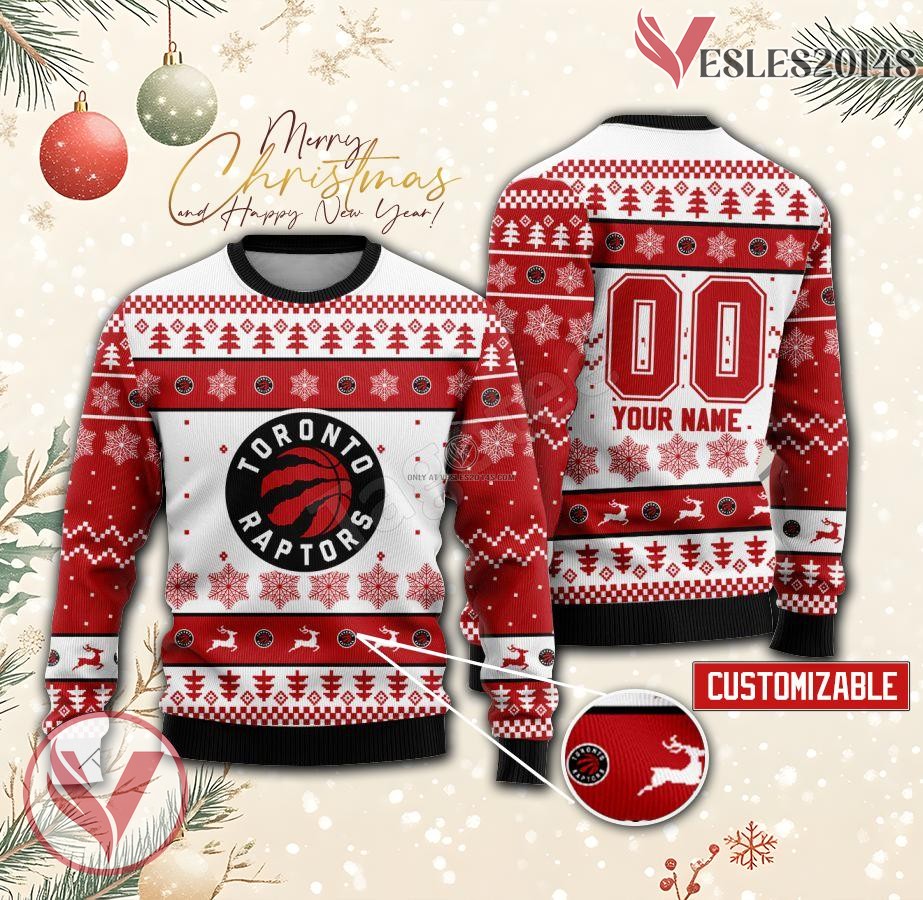 Toronto Raptors Basketball Custom Ugly Christmas Sweater, Unique Gift For Fans - Vesles2014s