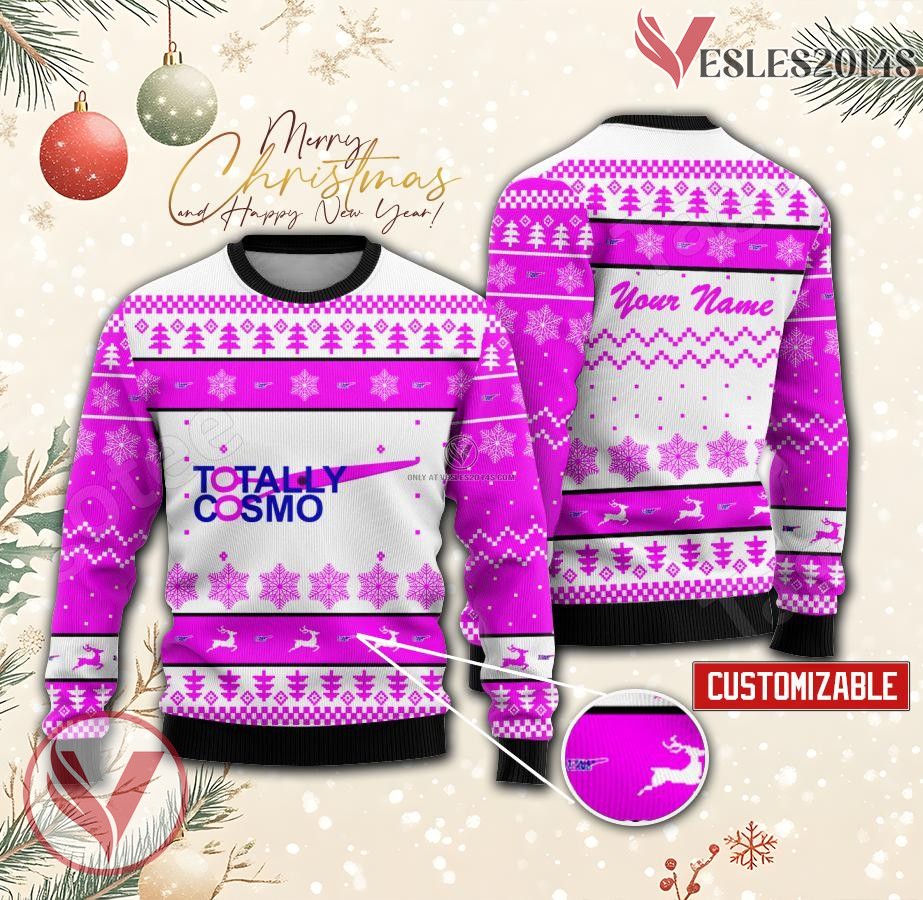 Totally Cosmo School of Modern Cosmetology Custom Ugly Christmas Sweater, Unique Gift For Fans - Vesles2014s