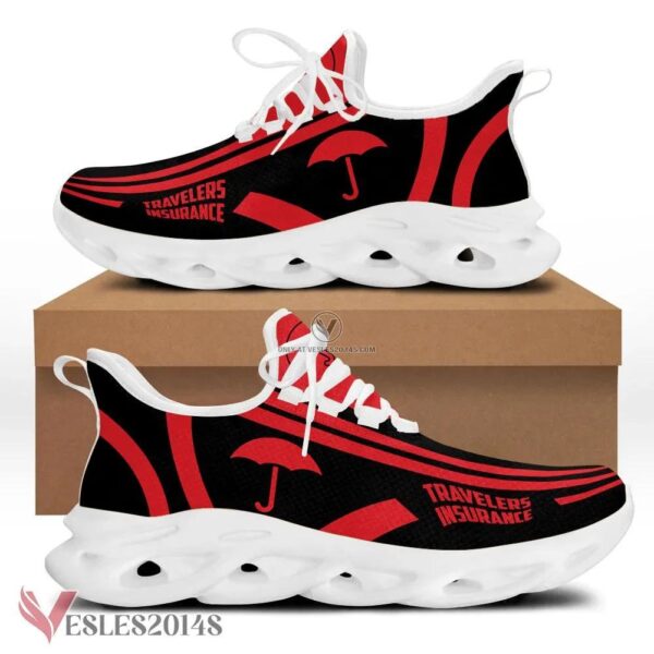 Travelers Insurance Logo Custom Shoes, Best Running Shoes For Fans - Vesles2014S 1