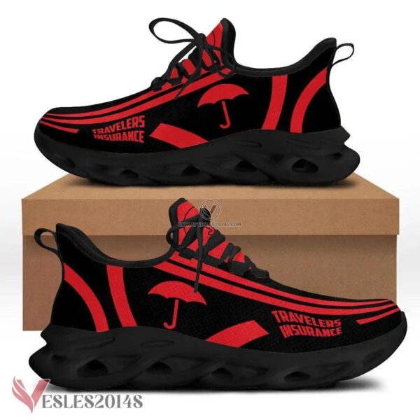 Travelers Insurance Logo Custom Shoes, Best Running Shoes For Fans - Vesles2014S