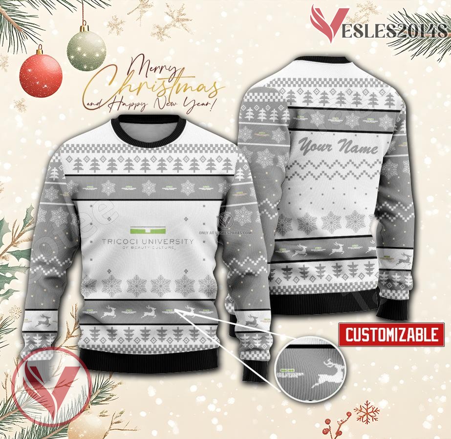 Tricoci University of Beauty Culture-Glendale Heights Custom Ugly Christmas Sweater, Unique Gift For Fans - Vesles2014s