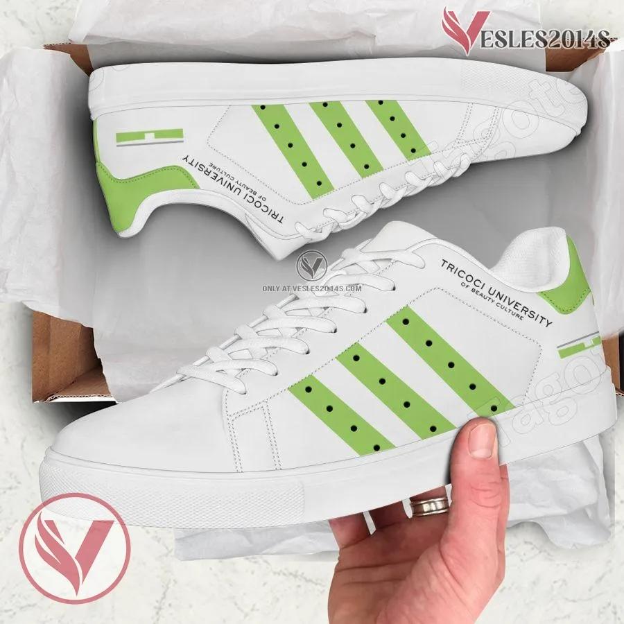 Tricoci University of Beauty Culture Logo Stan Smith Shoes, Unique Sneaker For Fans - Vesles2014s