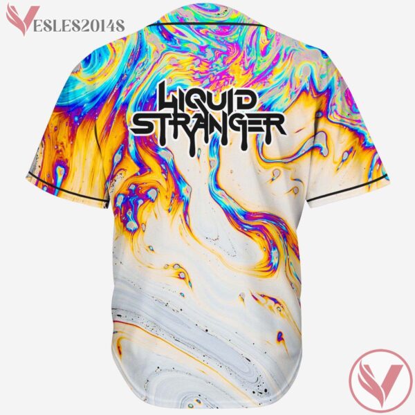 Trippy Acid Psychedelic Liquid Stranger Baseball Jersey For EDM Festivals, Gift Ideas For Music Lovers - Vesles2014s 1