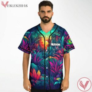 Tropical Leaf Coloful Abstract Mochakk Jersey - Vesles2014s 2