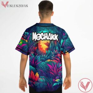 Tropical Leaf Coloful Abstract Mochakk Jersey - Vesles2014s 3
