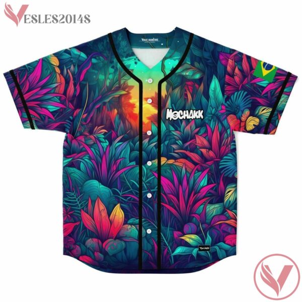 Tropical Leaf Coloful Abstract Mochakk Jersey - Vesles2014s