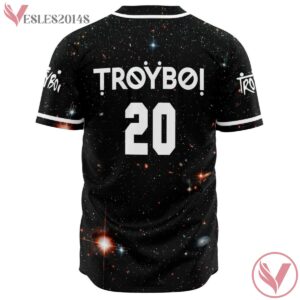 Troyboi 20 Galatic Black Plain Custom Jersey - Vesles2014s 1