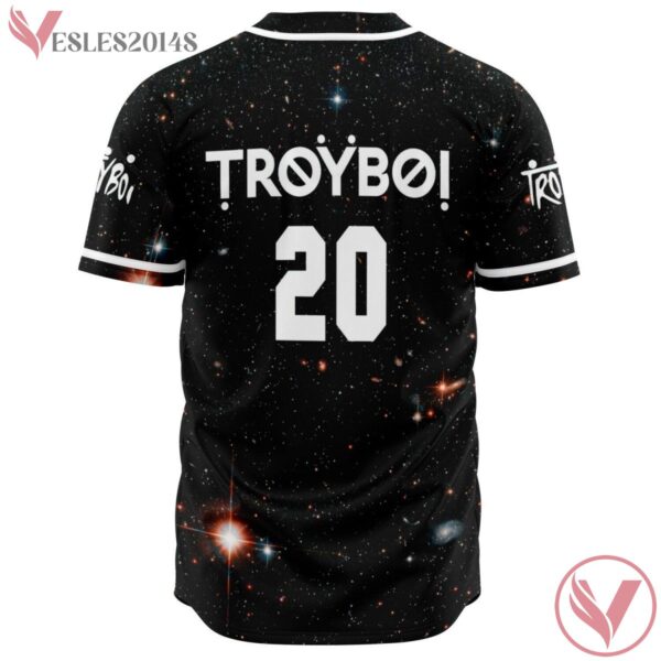 Troyboi 20 Galatic Black Plain Custom Jersey - Vesles2014s 1