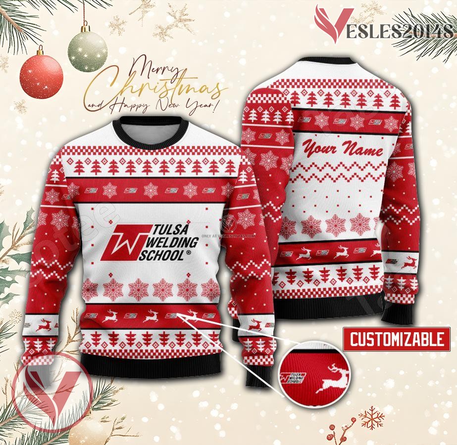 Tulsa Welding School Custom Ugly Christmas Sweater, Unique Gift For Fans - Vesles2014s