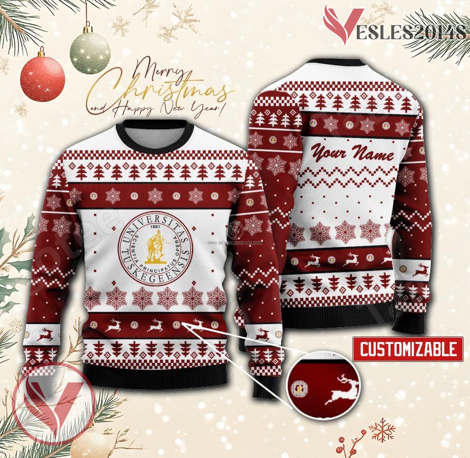 Tuskegee University Custom Ugly Christmas Sweater, Unique Gift For Fans - Vesles2014s