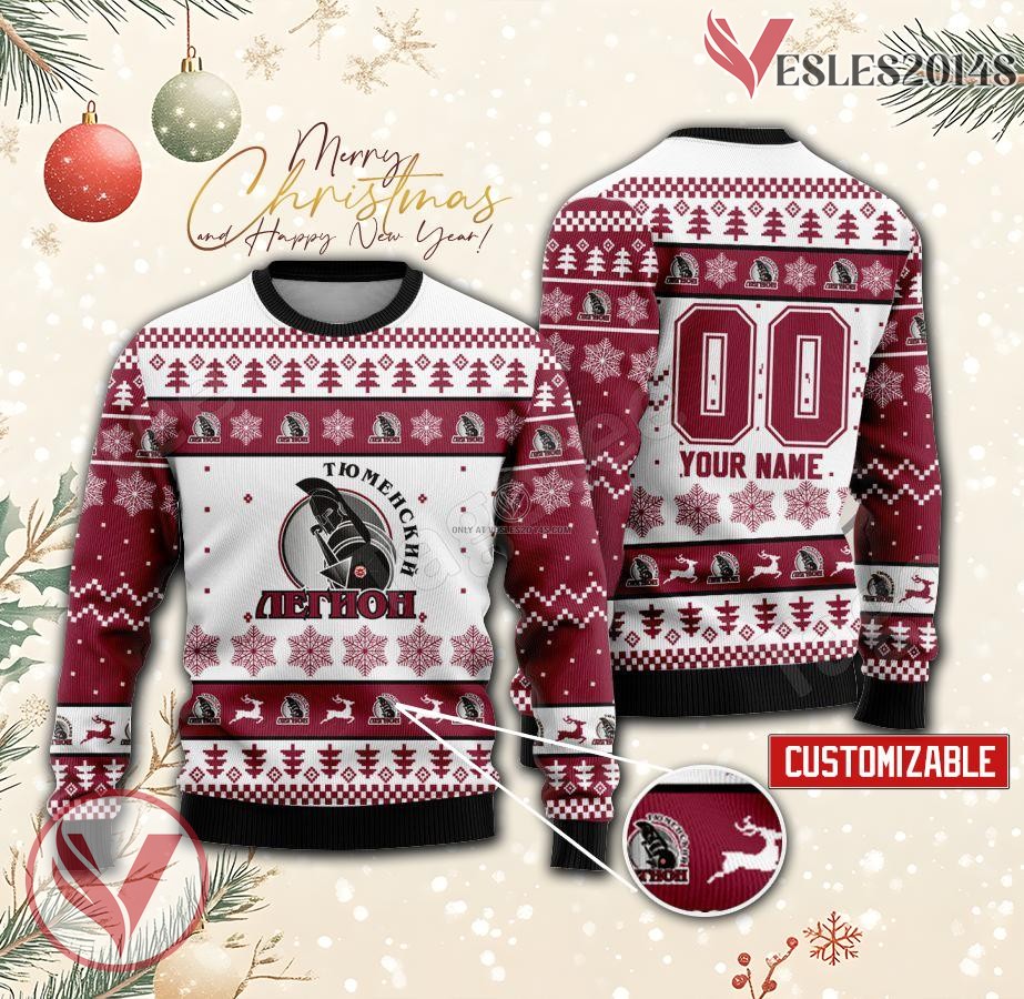 Tyumensky Legion Hockey Custom Ugly Christmas Sweater, Unique Gift For Fans - Vesles2014s
