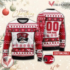 UNLV Rebels College Rugby Custom Ugly Christmas Sweater, Unique Gift For Fans - Vesles2014s