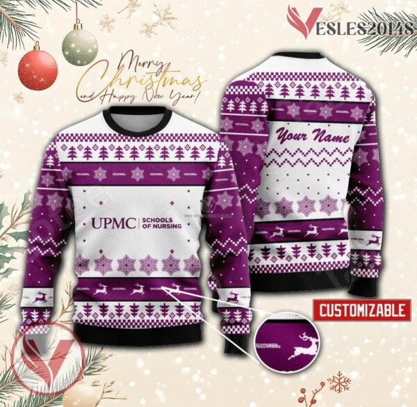 UPMC Jameson School of Nursing Custom Ugly Christmas Sweater, Unique Gift For Fans - Vesles2014s