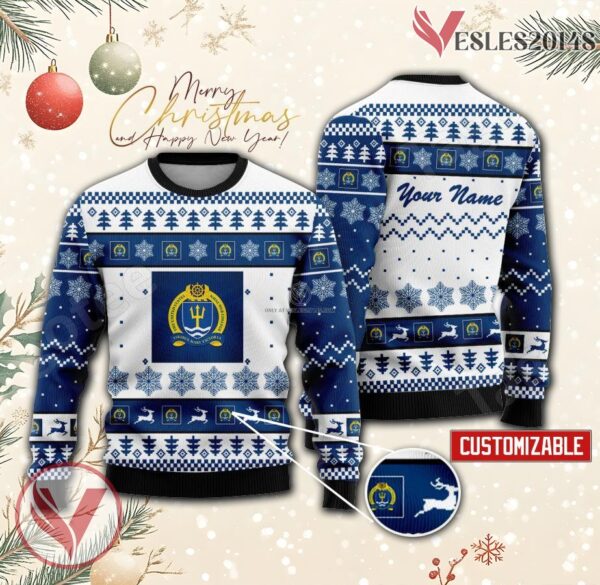 US Naval War College Custom Ugly Christmas Sweater, Unique Gift For Fans - Vesles2014s