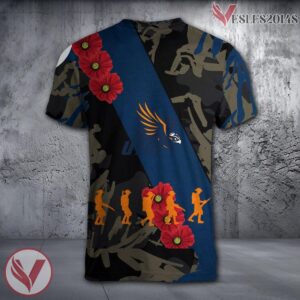 USC Upstate Spartans NCAA With Red Poppy Flower 3D Shirt, Unique Gift For Fans - Vesles2014S 1