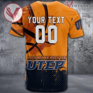 UTEP Miners Basketball Grunge Pattern Unique Personalized T Shirts - Vesles2014S 1