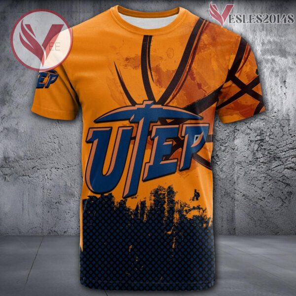 UTEP Miners Basketball Grunge Pattern Unique Personalized T Shirts - Vesles2014S