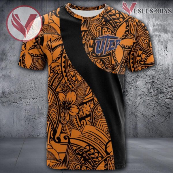 UTEP Miners NCAA Polynesian Pattern Shirt, Unique Gifts For Fans - Vesles2014s