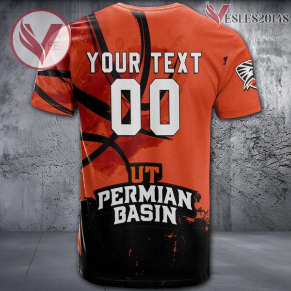 UTPB Falcons Basketball Grunge Pattern Unique Personalized T Shirts - Vesles2014S 1