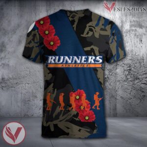 UTPB Falcons NCAA With Red Poppy Flower 3D Shirt, Unique Gift For Fans - Vesles2014S 1