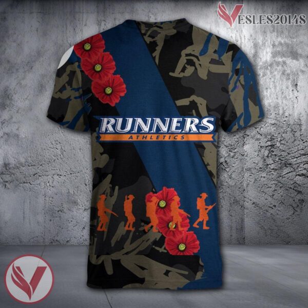 UTPB Falcons NCAA With Red Poppy Flower 3D Shirt, Unique Gift For Fans - Vesles2014S 1