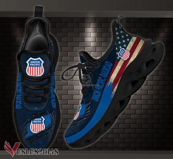 Union Pacific Railroad Custom Shoes Style 1, Best Running Shoes For Fans - Vesles2014S