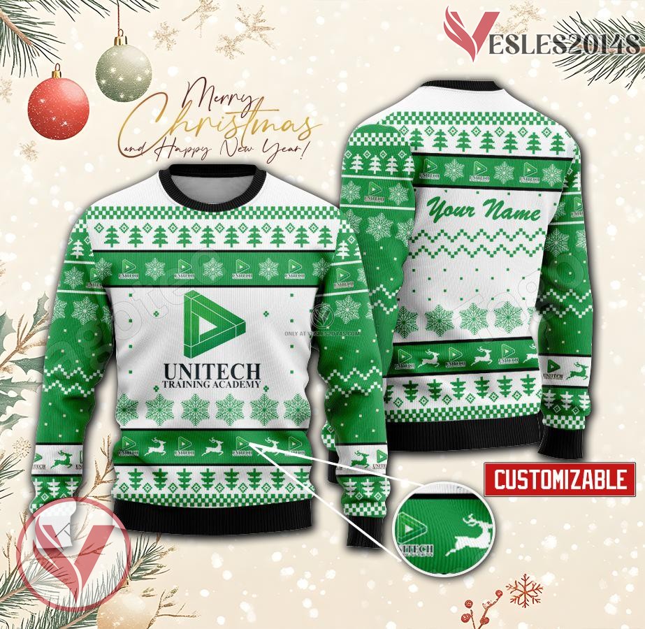 Unitech Training Academy-Baton Rouge Custom Ugly Christmas Sweater, Unique Gift For Fans - Vesles2014s