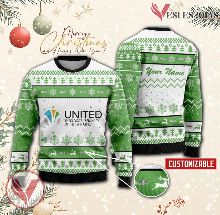 United Theological Seminary of the Twin Cities Custom Ugly Christmas Sweater, Unique Gift For Fans - Vesles2014s