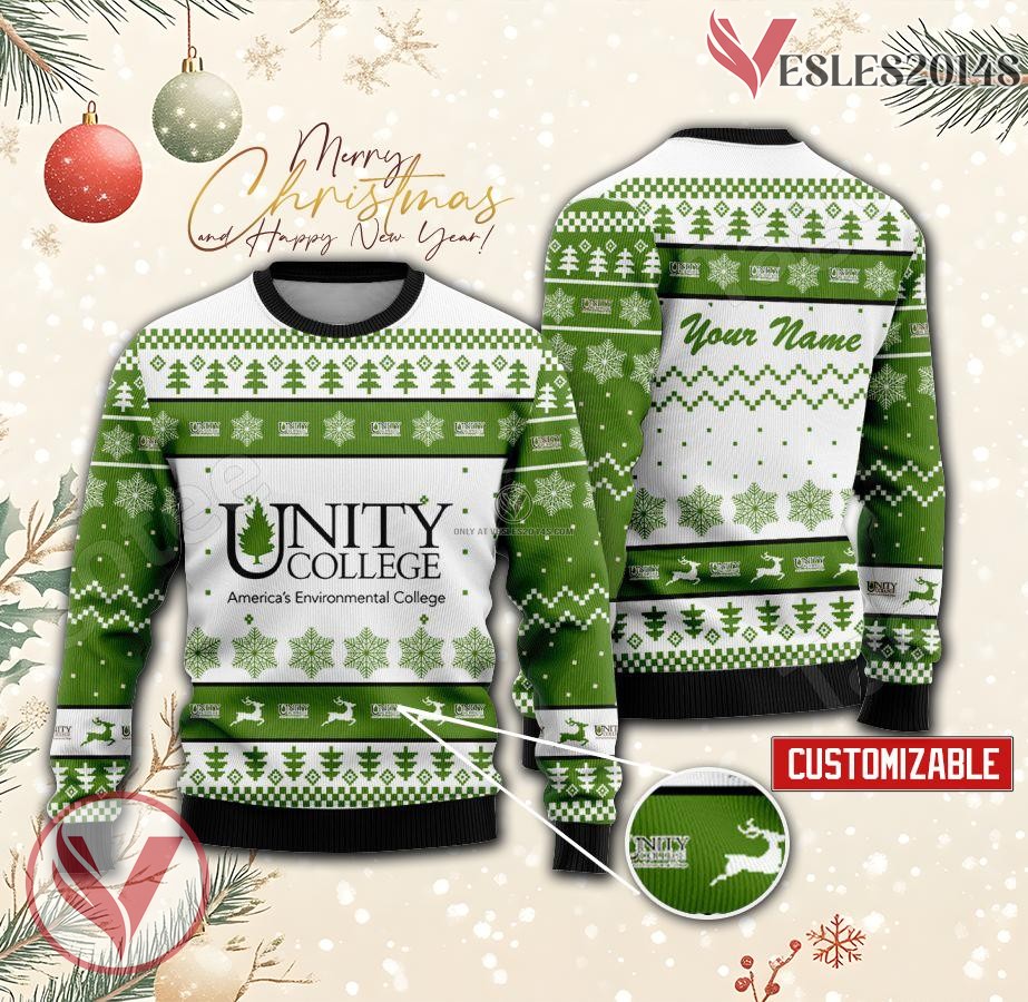 Unity College Custom Ugly Christmas Sweater, Unique Gift For Fans - Vesles2014s