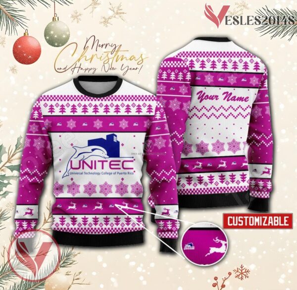 Universal Technology College of Puerto Rico Custom Ugly Christmas Sweater, Unique Gift For Fans - Vesles2014s
