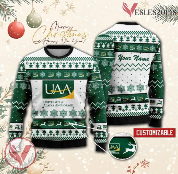 University of Alaska Anchorage Custom Ugly Christmas Sweater, Unique Gift For Fans - Vesles2014s