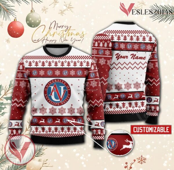 University of Antelope Valley Custom Ugly Christmas Sweater, Unique Gift For Fans - Vesles2014s
