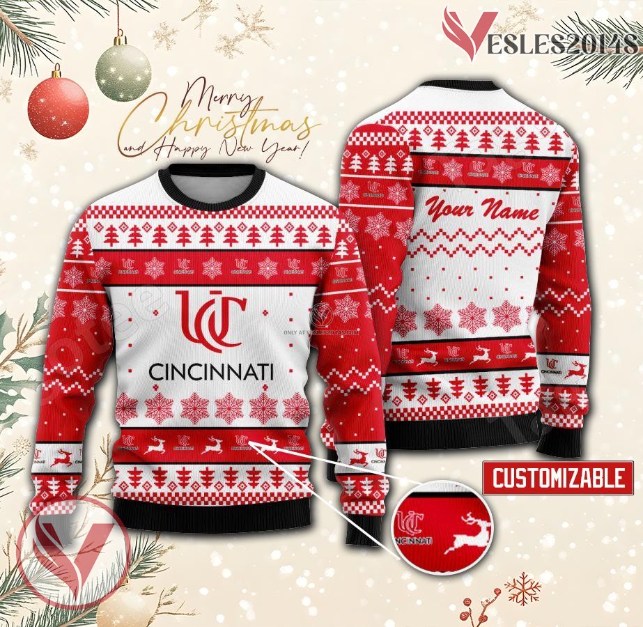 University of Cincinnati Custom Ugly Christmas Sweater, Unique Gift For Fans - Vesles2014s