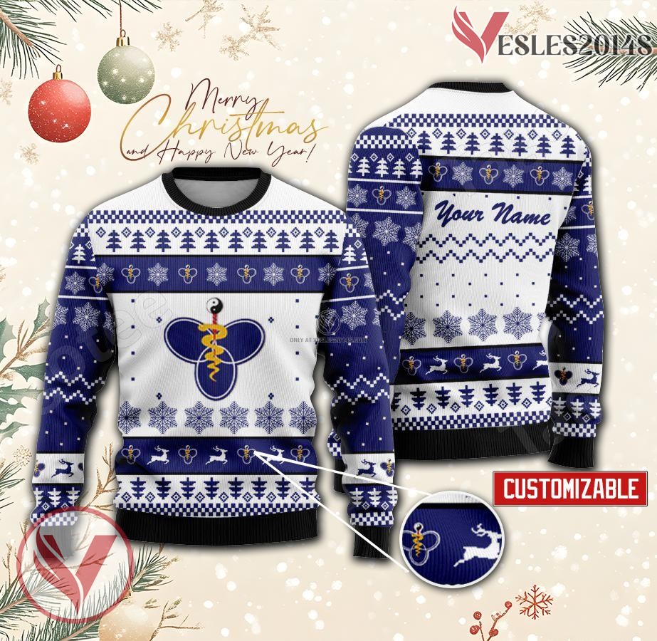University of East-West Medicine Custom Ugly Christmas Sweater, Unique Gift For Fans - Vesles2014s