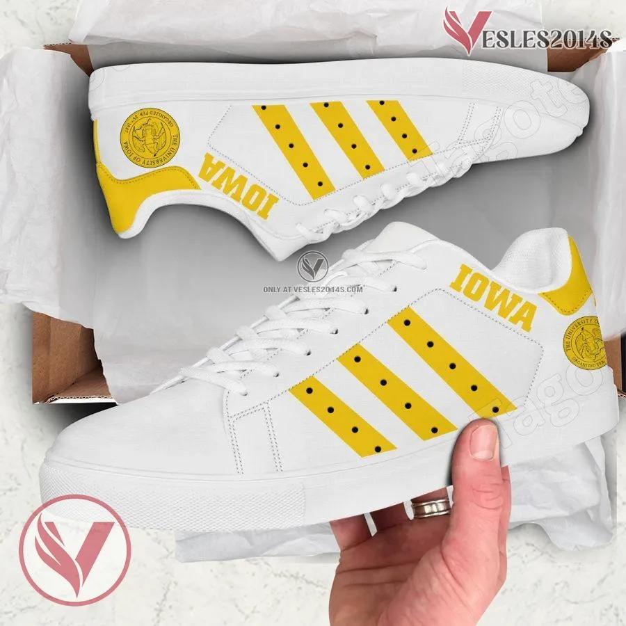 University of Iowa Logo Stan Smith Shoes, Unique Sneaker For Fans - Vesles2014s
