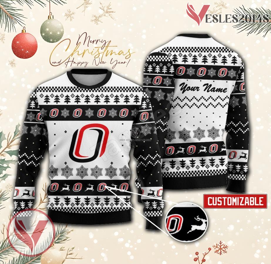 University of Nebraska at Omaha Custom Ugly Christmas Sweater, Unique Gift For Fans - Vesles2014s