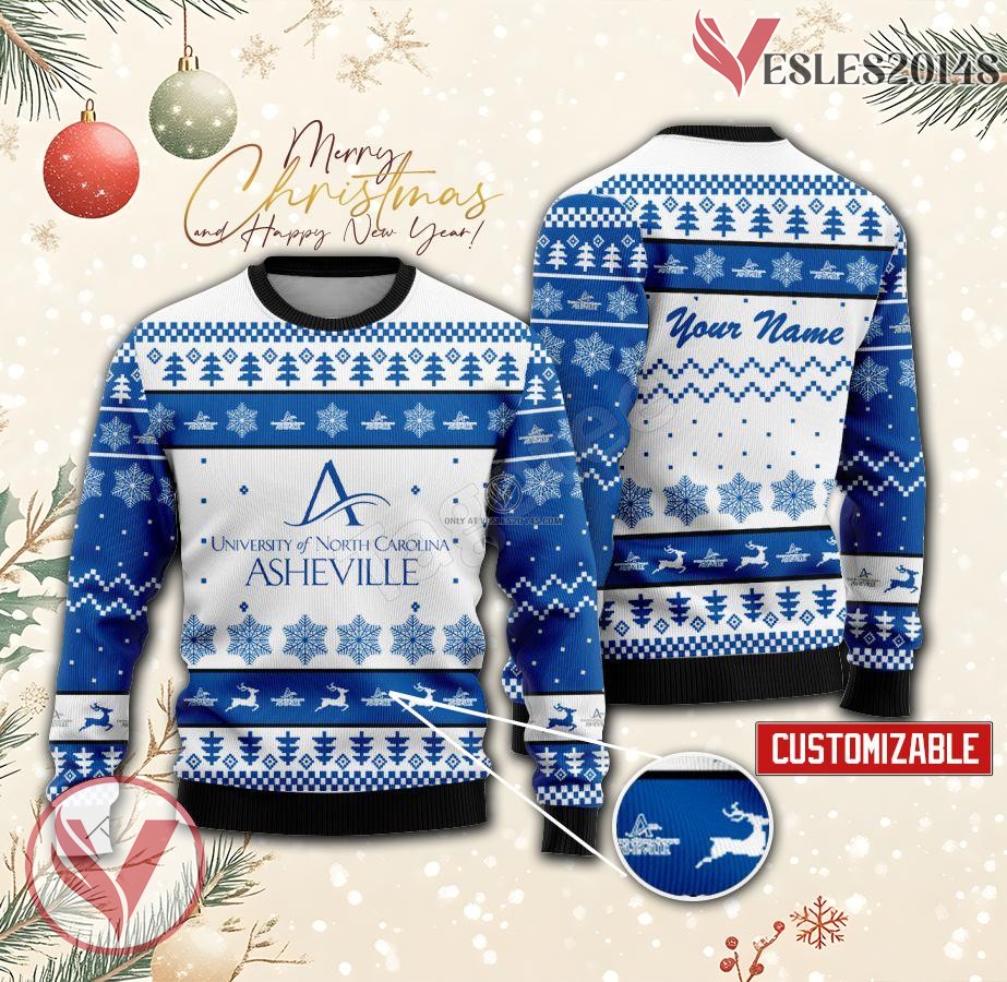 University of North Carolina at Asheville Custom Ugly Christmas Sweater, Unique Gift For Fans - Vesles2014s