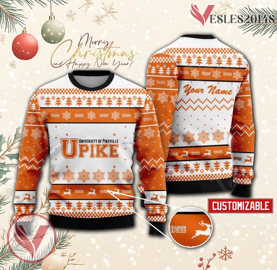University of Pikeville Custom Ugly Christmas Sweater, Unique Gift For Fans - Vesles2014s