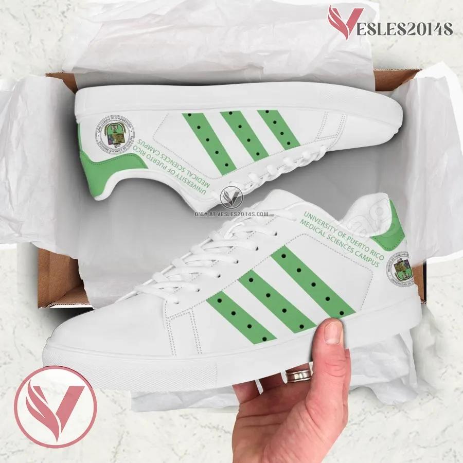 University of Puerto Rico-Medical Sciences Campus Logo Low Top Shoes, Unique Sneaker For Fans - Vesles2014s