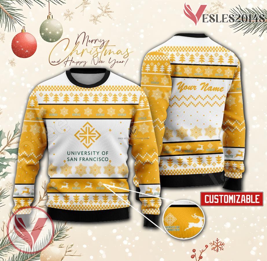 University of San Francisco Custom Ugly Christmas Sweater, Unique Gift For Fans - Vesles2014s