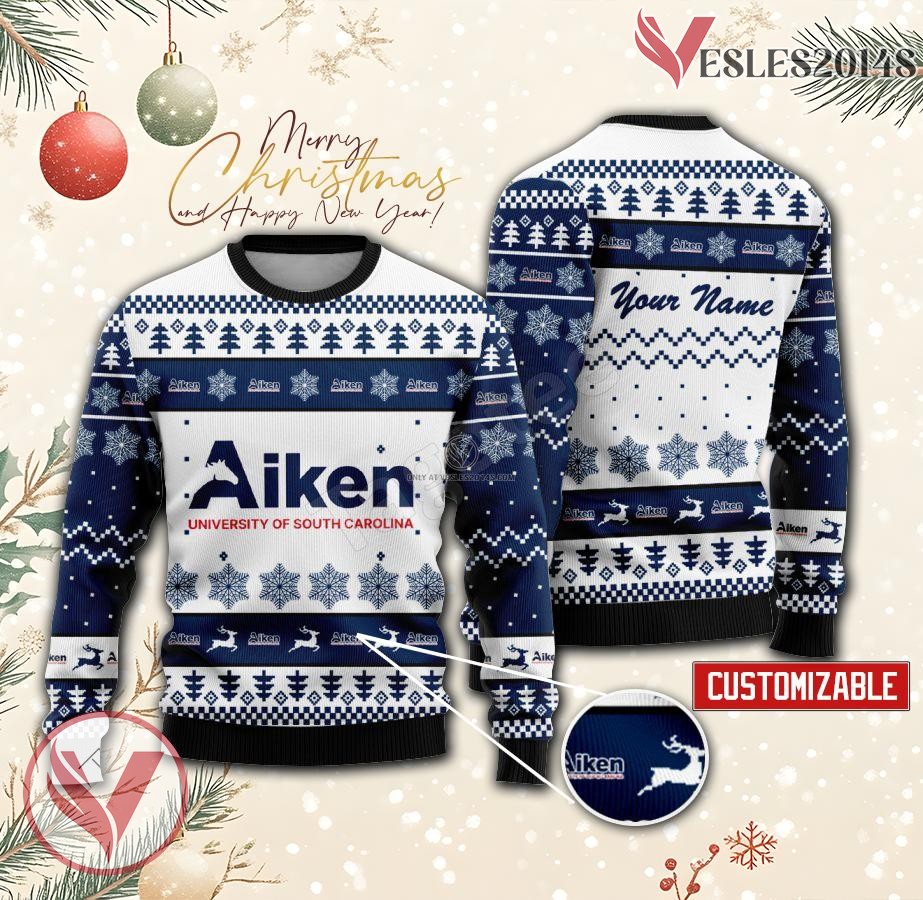 University of South Carolina Aiken Custom Ugly Christmas Sweater, Unique Gift For Fans - Vesles2014s